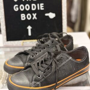 Harley-Davidson Black and Orange Athletic Shoes